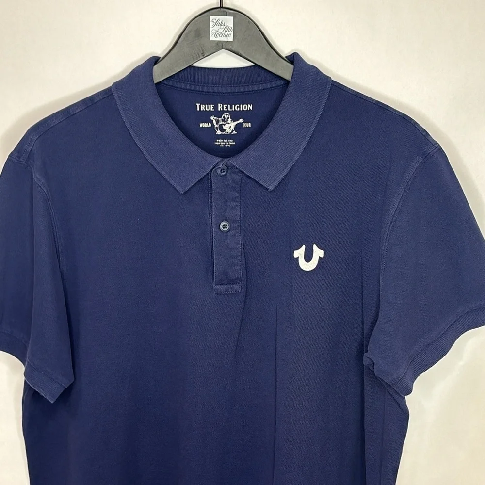🔥🔥🔥 True Religion Logo Polo Shirt Size: XXL🔥🔥🔥